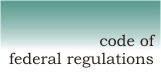 Code of Federal Regulations logo
