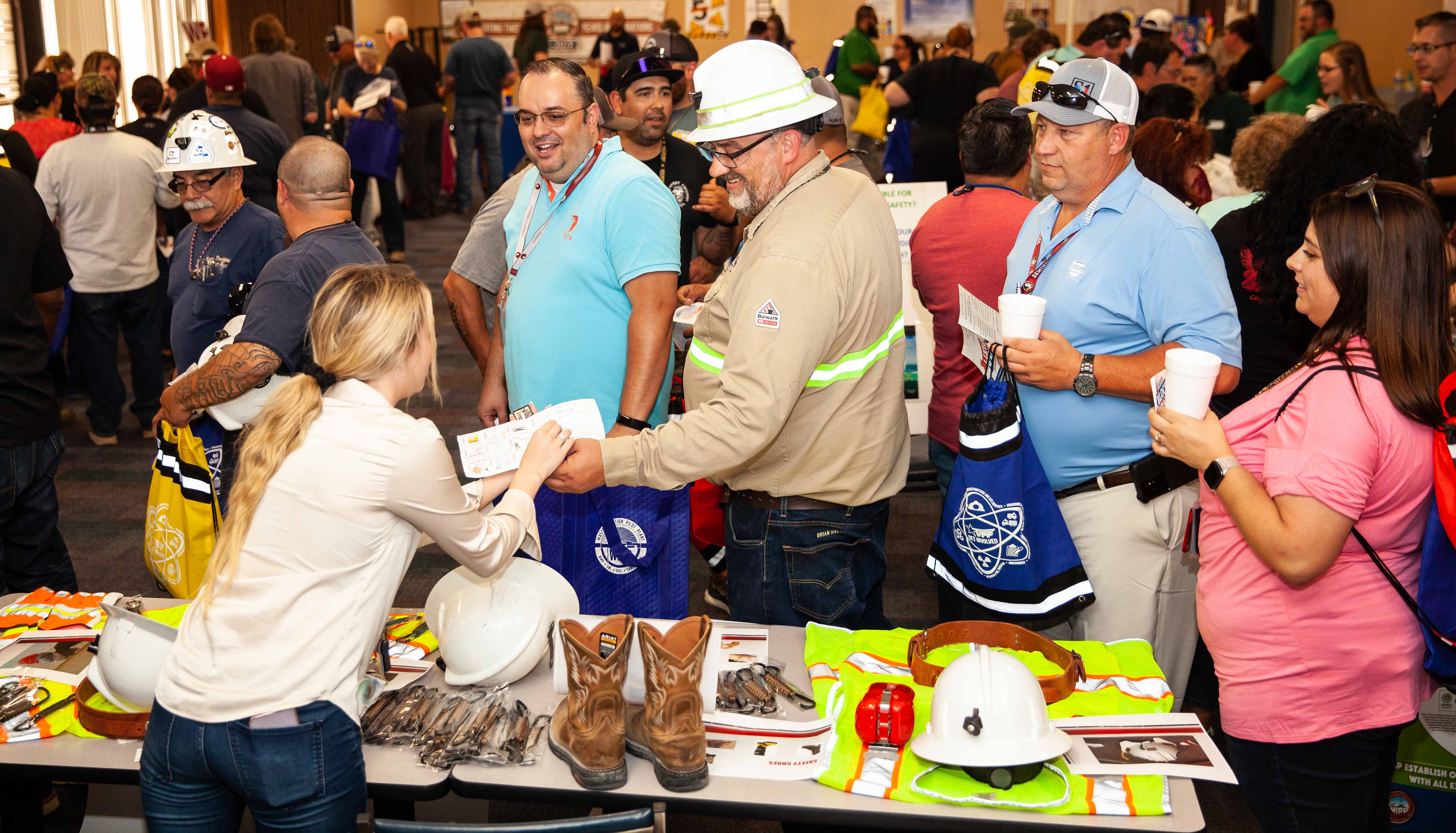 Employees at the WIPP Safety Fair