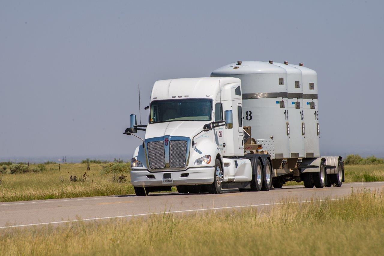 Photo of WIPP Semi hauling TRU-Pacts